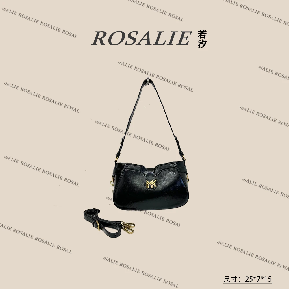 【若汐Rosalie】FES-5075-经典黑-轻奢小众时尚女士包