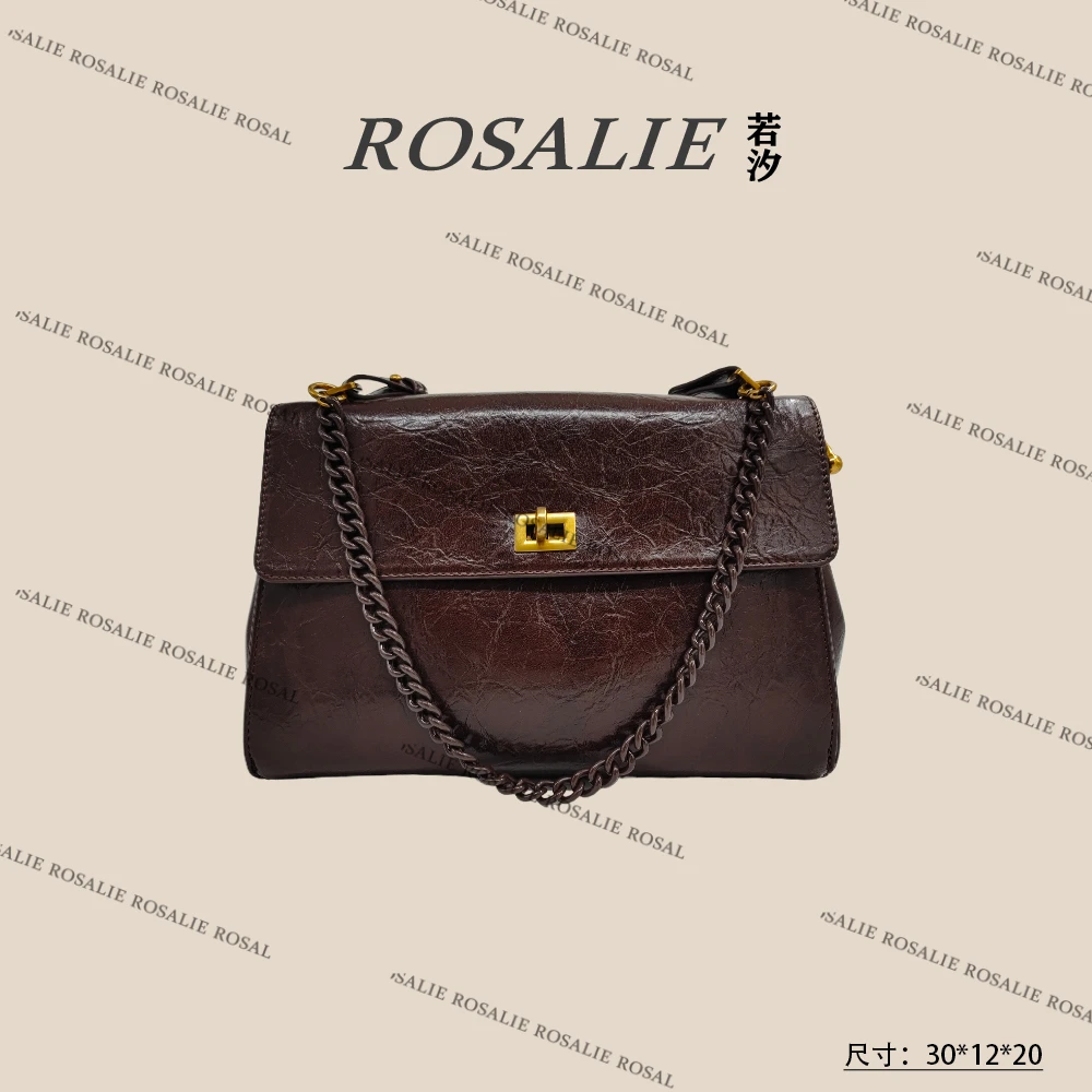 【若汐Rosalie】QYX-81332可可棕小众时尚女士包