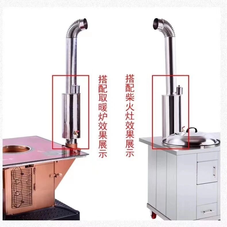 冬季烤火炉取暖炉配件烟管水箱
