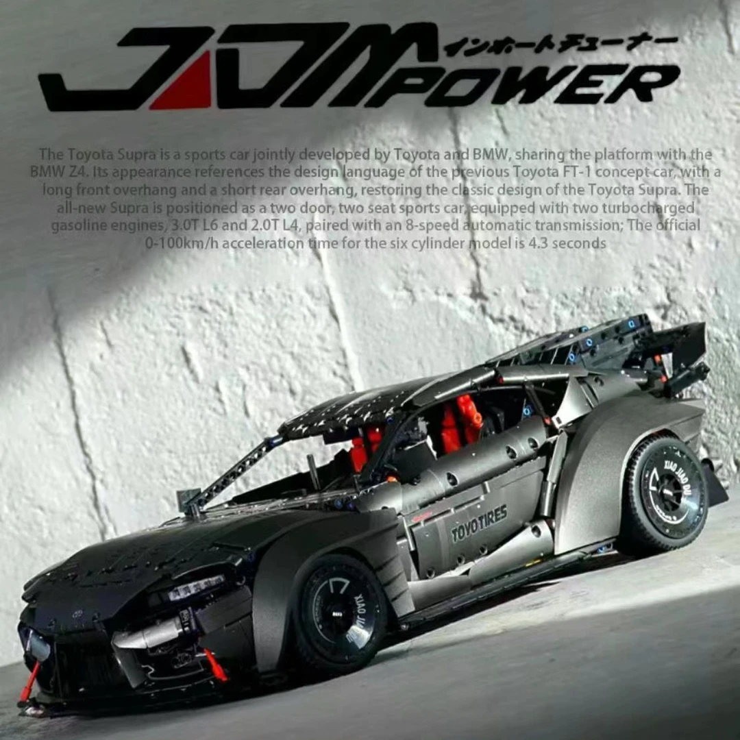 小角度JD019科技机械系列丰田牛魔王高难度拼装积木玩具模型益智