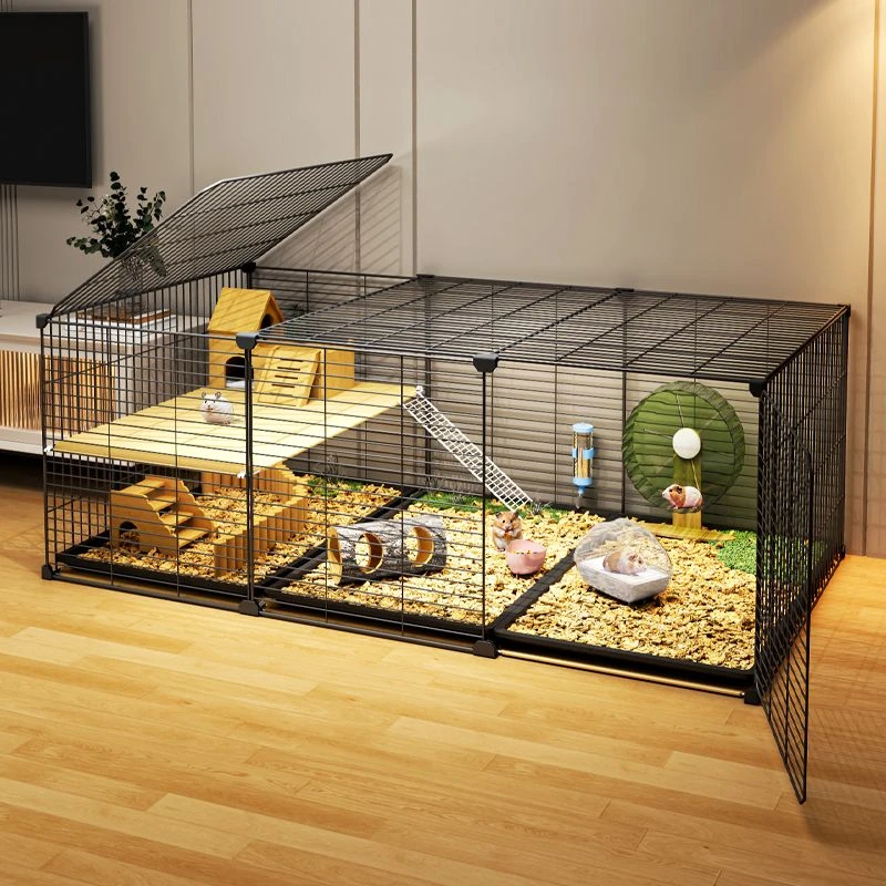仓鼠笼子超大号自由空间二层造景平台金丝熊豚鼠荷兰猪豪华大别墅