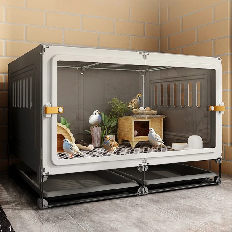 芦丁鸡饲养箱宠物专用笼家用室内大号方便清理小鸡柯尔鸭龙猫刺猬