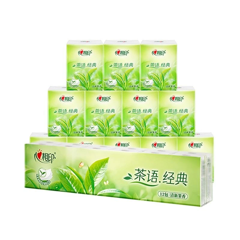 心相印手帕纸茶语手帕纸家用纸小包装有香便携式面巾纸批发卫生纸