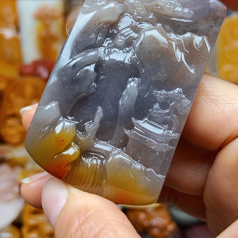 【闪购商品】石英质玉(黄龙玉)颈饰未镶嵌