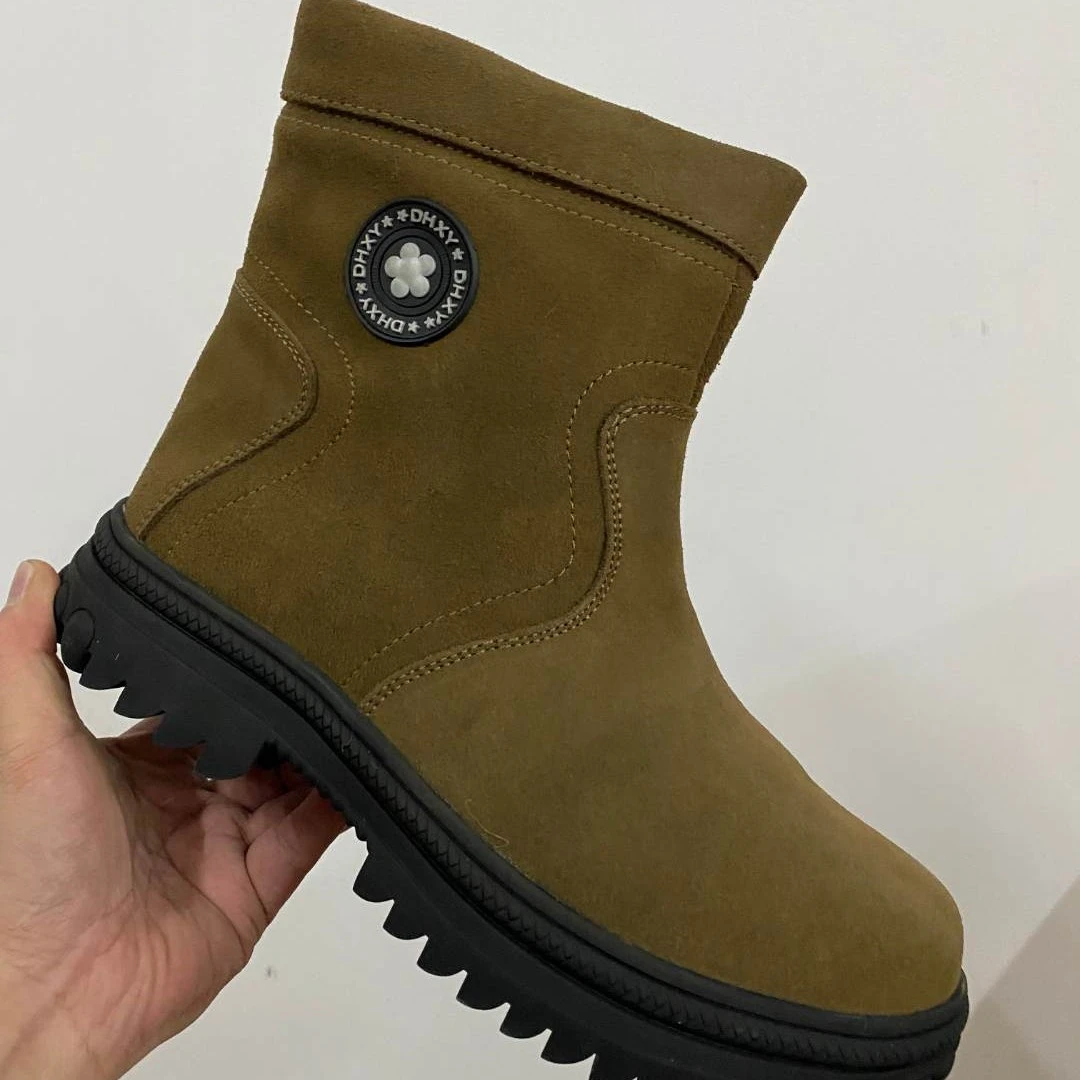 高品质棕色短靴（冬款）冬季