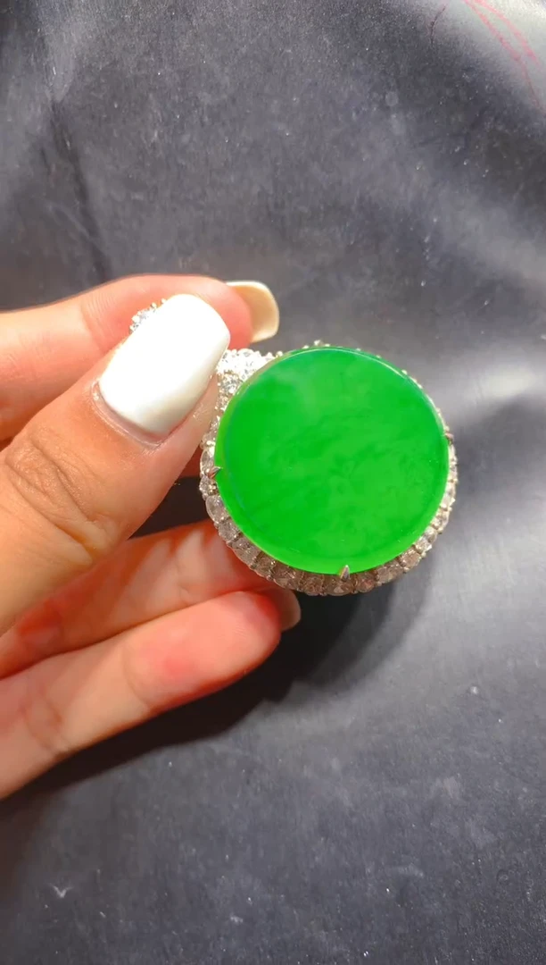 【闪购商品】定制翡翠银S925镶嵌41定制翡翠.多样性发货（发其一）