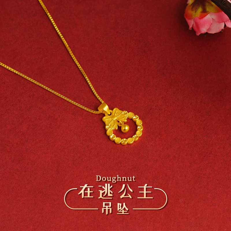 合金项链 在逃公主吊坠项链时尚轻奢小众