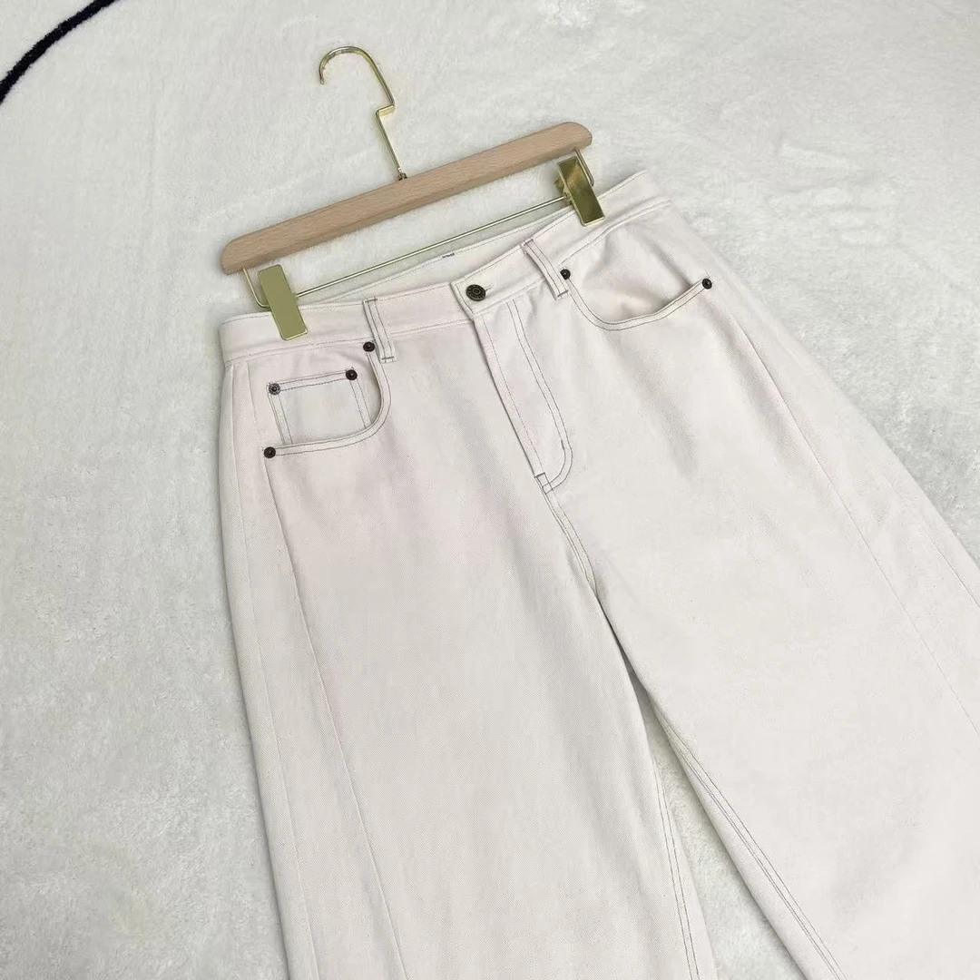 脚口毛边长裤YK2407051