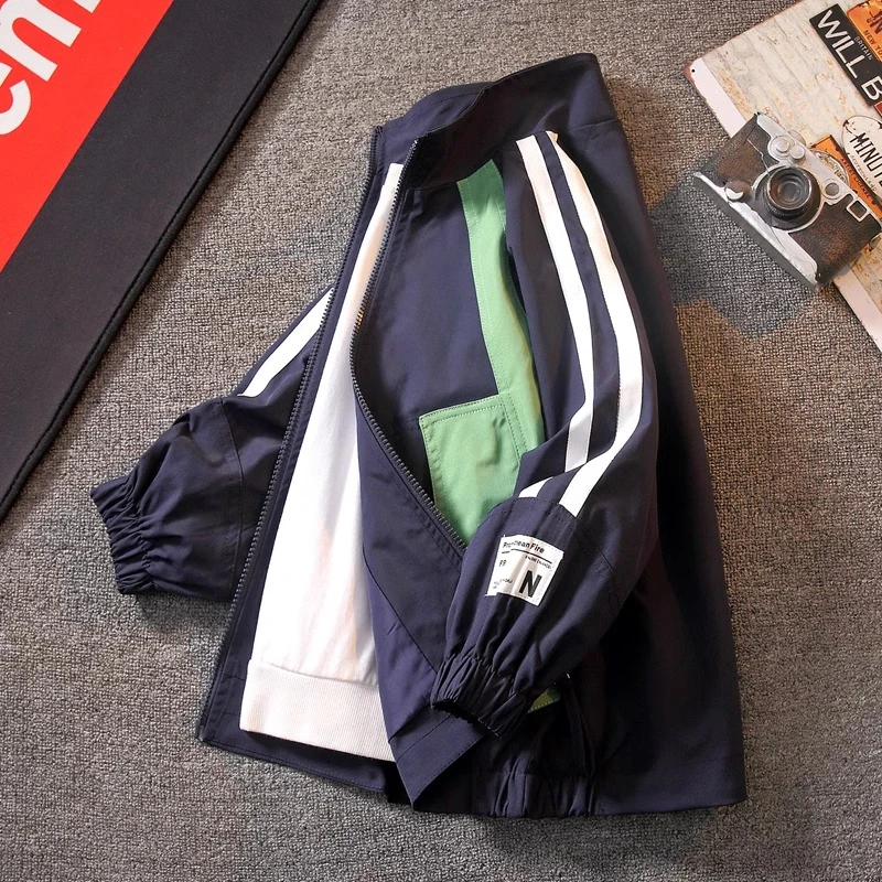 儿童装男童秋装夹克外套春秋款2025新款中大童秋季男孩帅气炸街潮