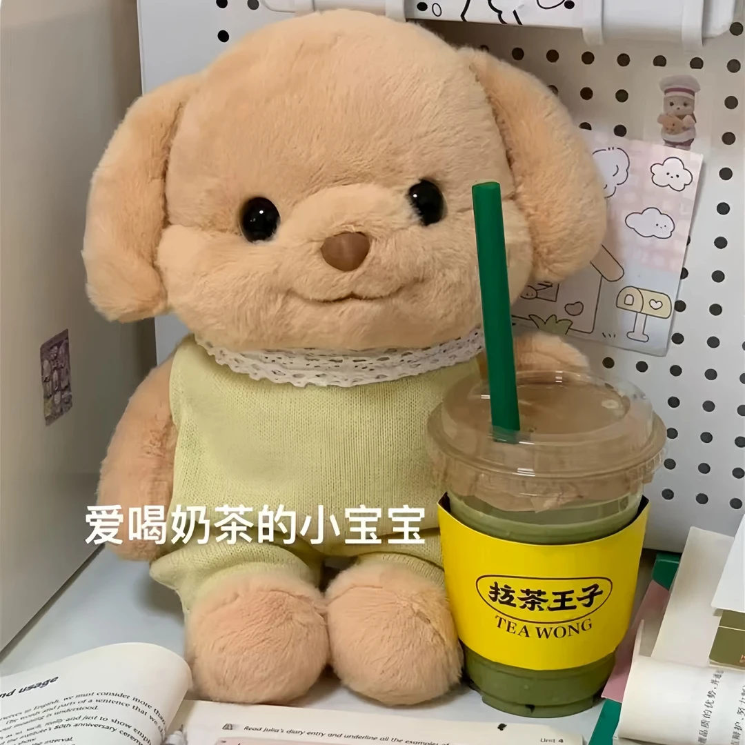 小鼻嘎贵宾犬毛绒玩具可爱小狗公仔玩偶送女朋友陪伴生日礼物惊喜