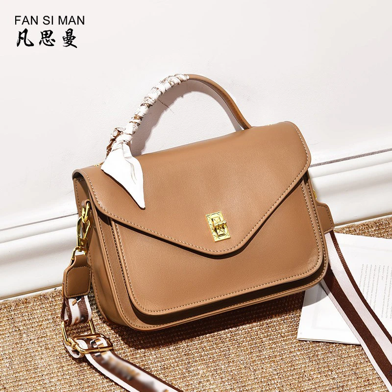 凡思曼秋冬包包简约2025大容量信封包女包洋气软皮手提斜挎包女士