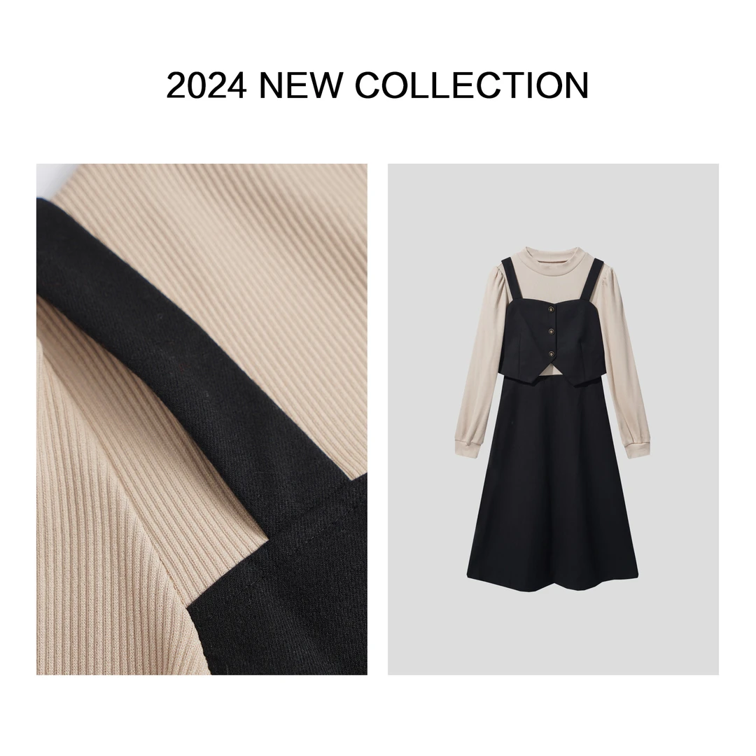 【龙哥专属】L5350059 冬季女士背带裤套装