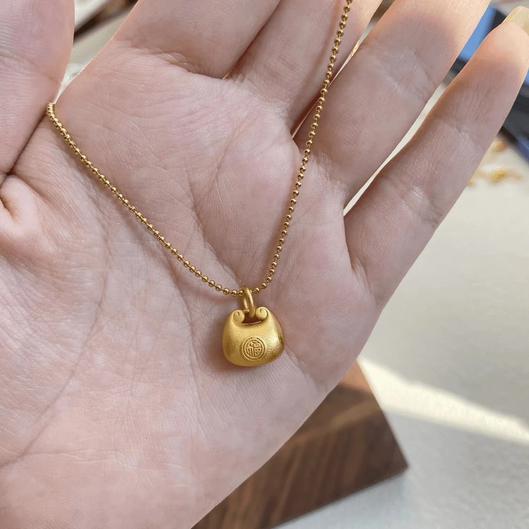 钛钢项链 小胖福项链  蹦迪珠链