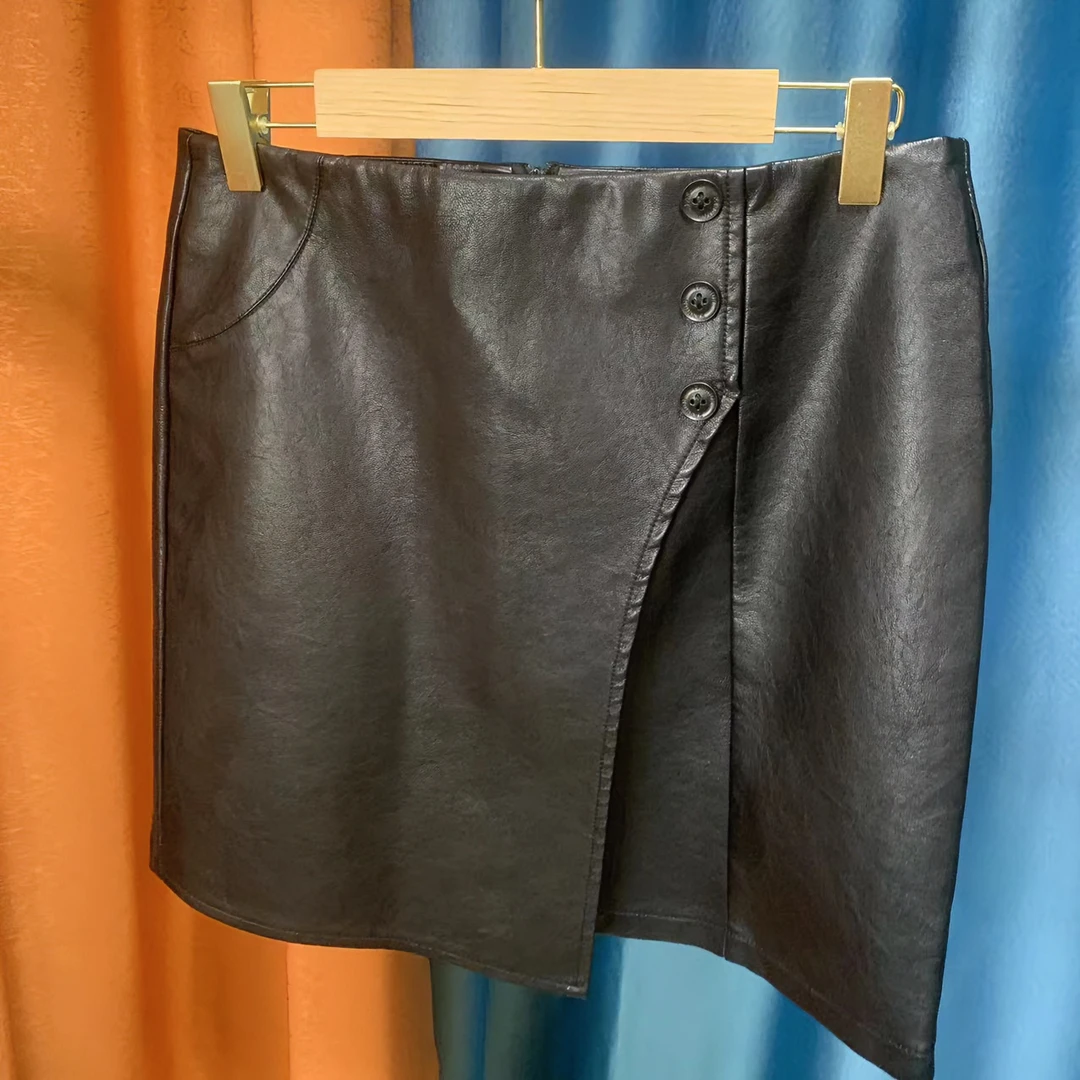 9886皮裙时尚百搭气质显瘦款