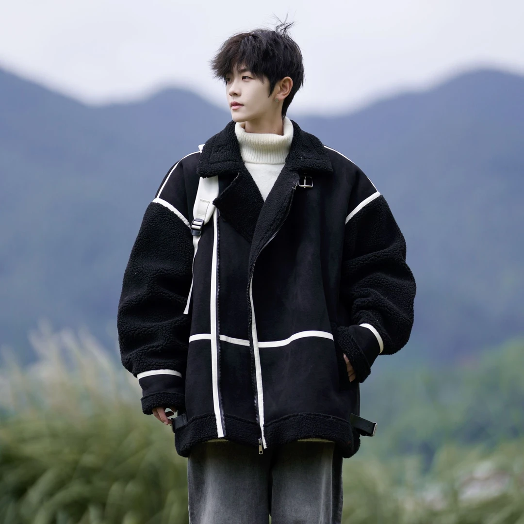 高级感超好看棉服男士冬季韩系氛围感穿搭棉衣宽松软糯情侣款外套