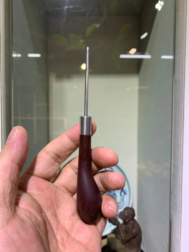 方圆牌进口料把玩电木茶针实心茶具茶刀家用茶锥茶道