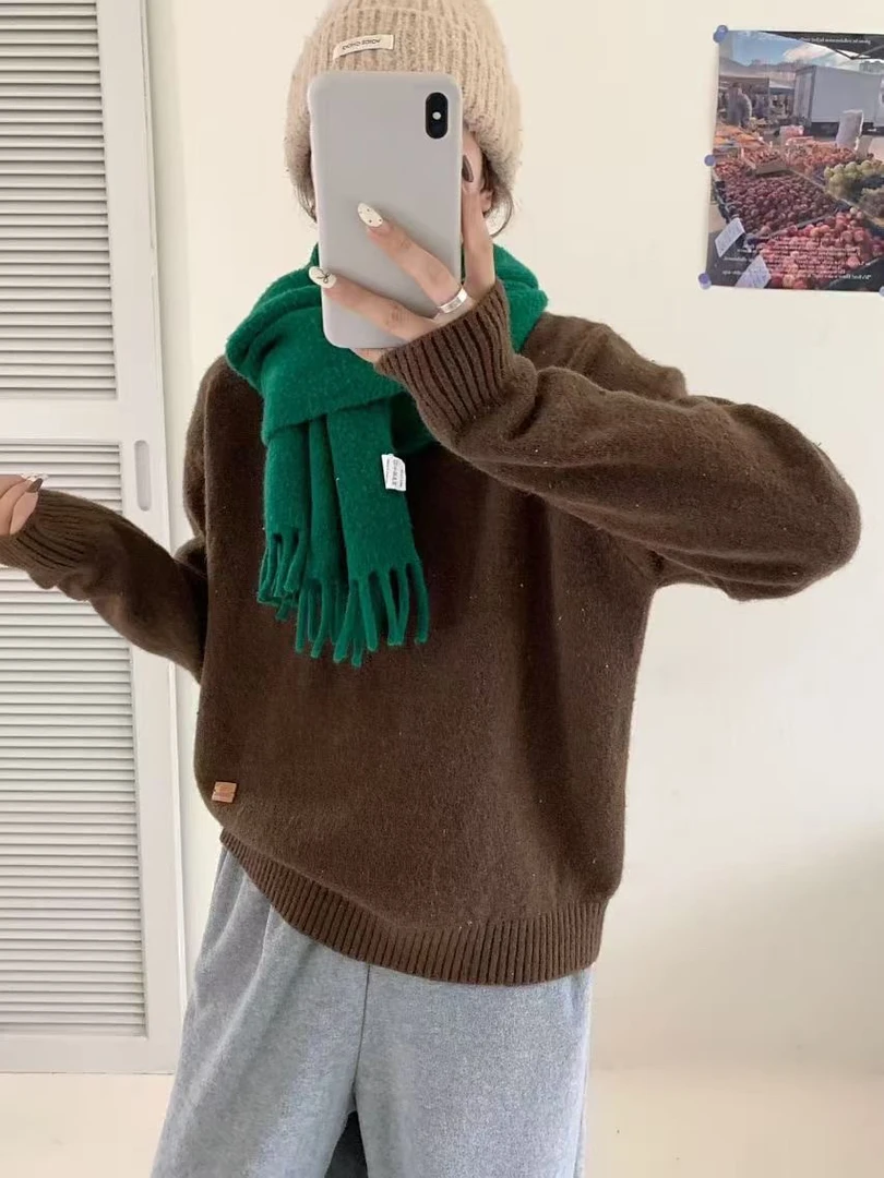 ZEMALA·半高领杂色款套头毛衣