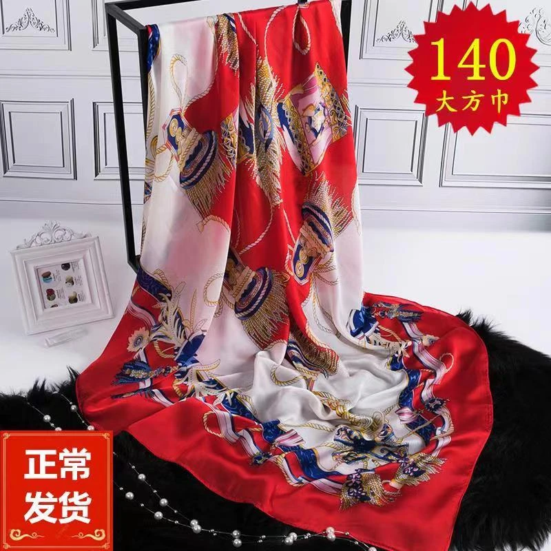 新杭州丝巾女春夏季超大方巾薄款百搭夏季防晒围巾纱巾披肩头巾