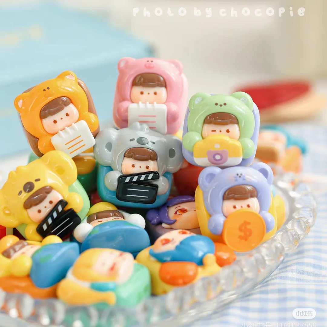 【哆啦清仓】正版新款又梨×肉肉酱联敲萌出机萌粒盲盒潮玩摆件可爱