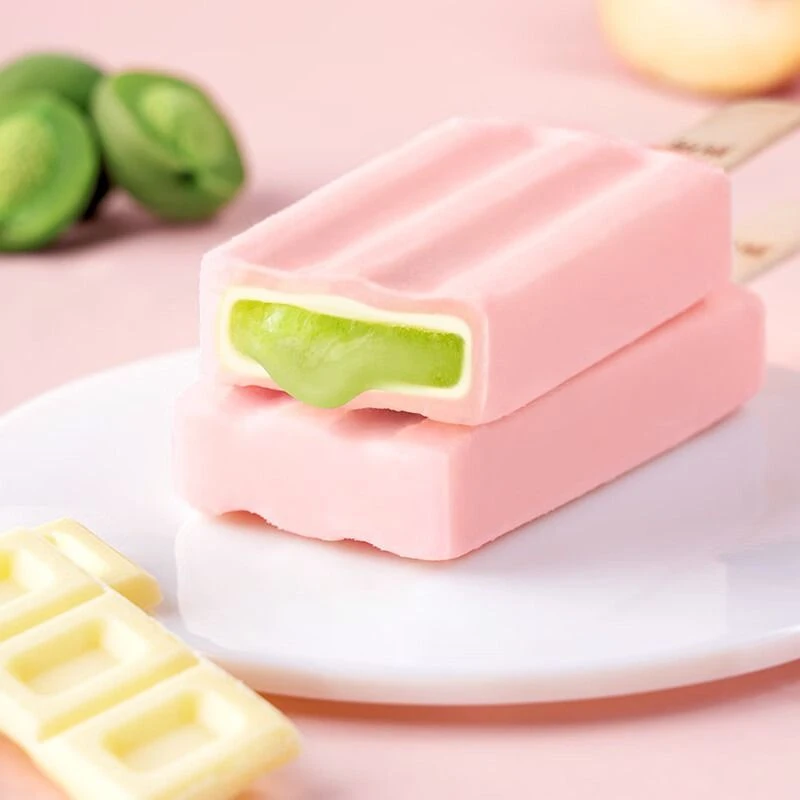 甄稀 蜜桃青梅味流心冰淇淋70g/袋