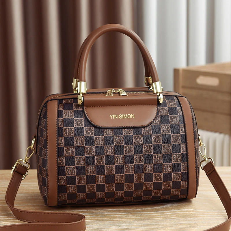 通勤斜挎包轻奢高级感手提单肩包2025新款枕头波士顿女包包妈妈包