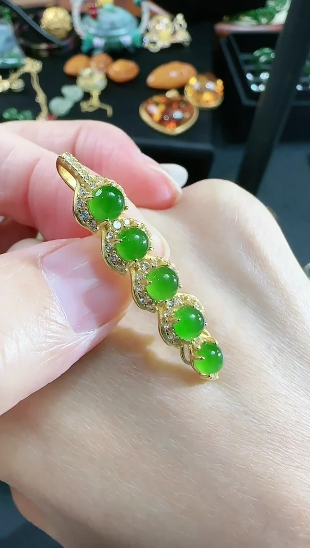 【闪购商品】和田玉胸针银S925镶嵌胸针