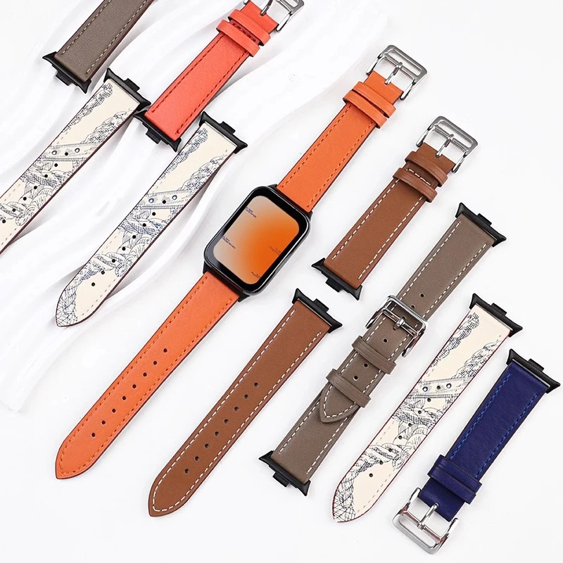 FITX适用小米手环9pro表带真皮秋冬透气柔软xiaomi8Pro高级感腕带