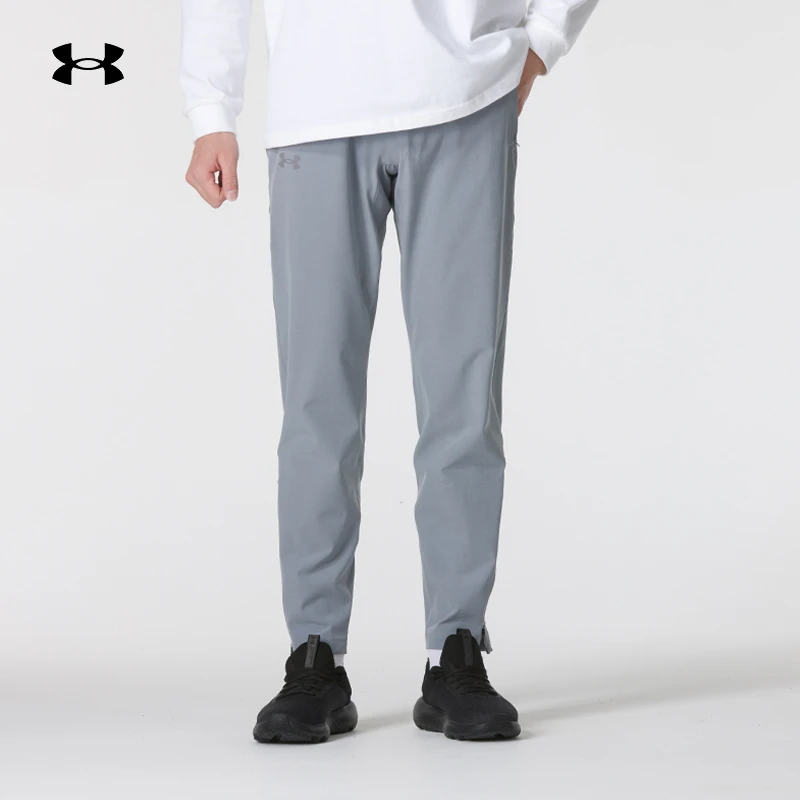 【正品】UA安德玛梭织长裤男裤户外跑步训练裤健身运动卫裤 1376799