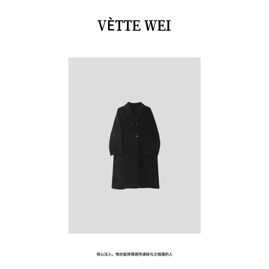 VÈTTE  WEI  “柏林往事”小翻领毛呢外套  5257