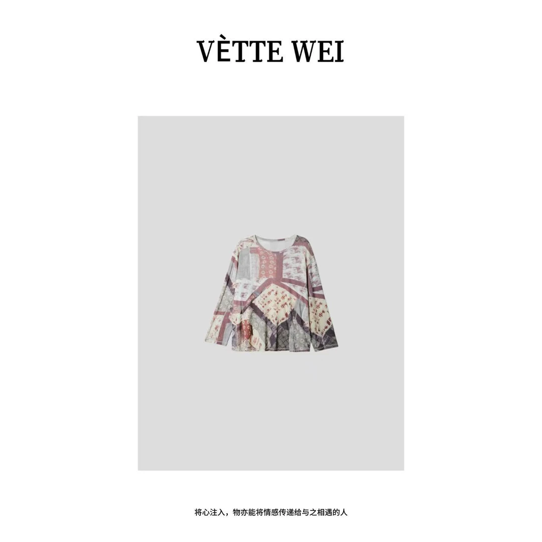 VÈTTE  WEI  “印花艺术”个性设计感T恤  86226