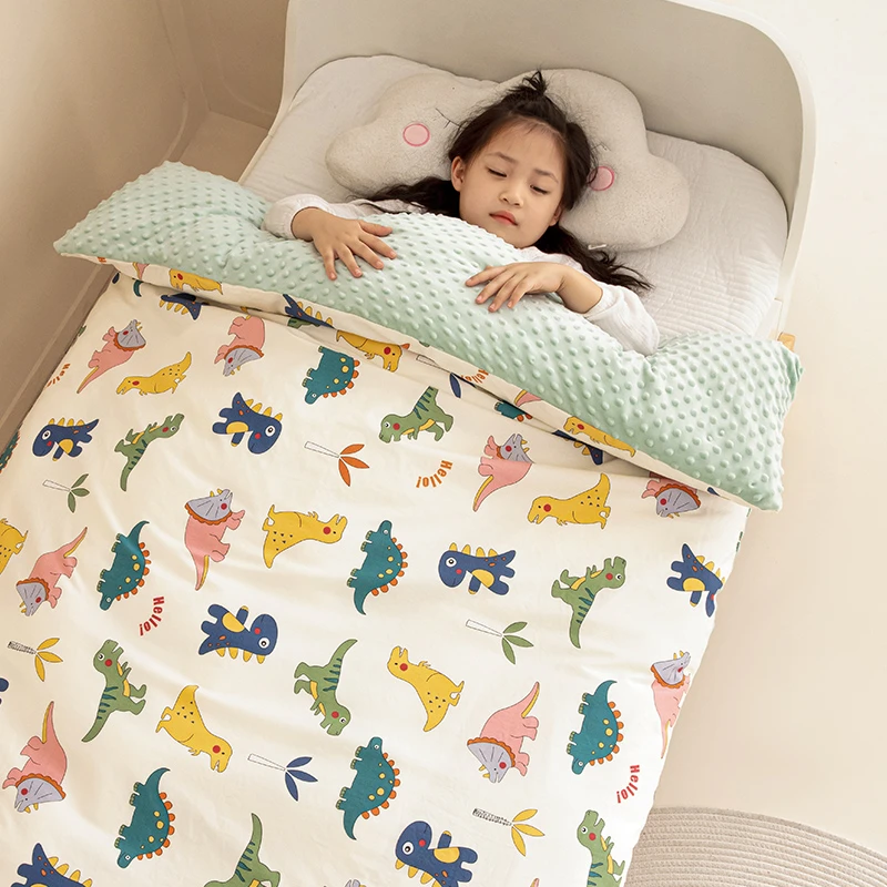 全棉婴儿床被套a类宝宝春秋被罩儿童纯棉单件120*150幼儿园冬被