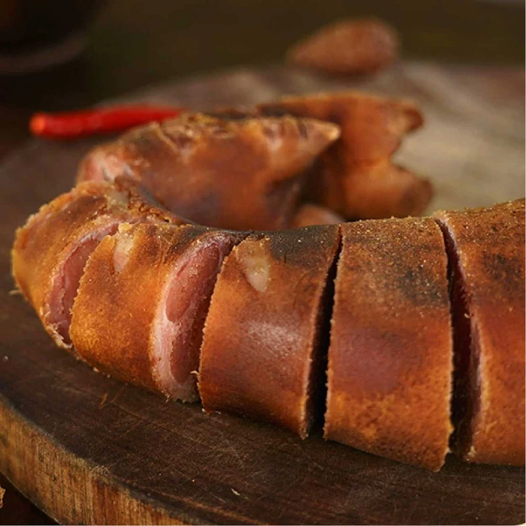 （腊猪脚）重庆农家传统柴火烟熏熏制腊猪脚优质放心 现称现发