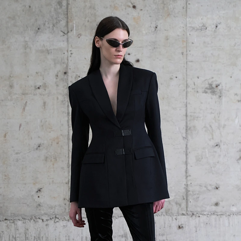 【AUNISEX专属】AKTK 收腰分割金属扣西服 6D3B0618H153