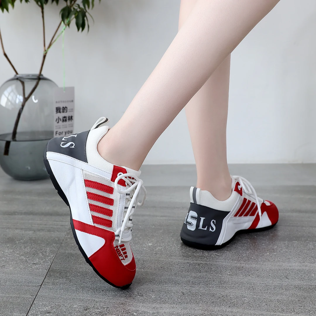 春夏季新款网面时尚透气休闲防滑软底舒适老爹鞋白鞋男女士潮鞋