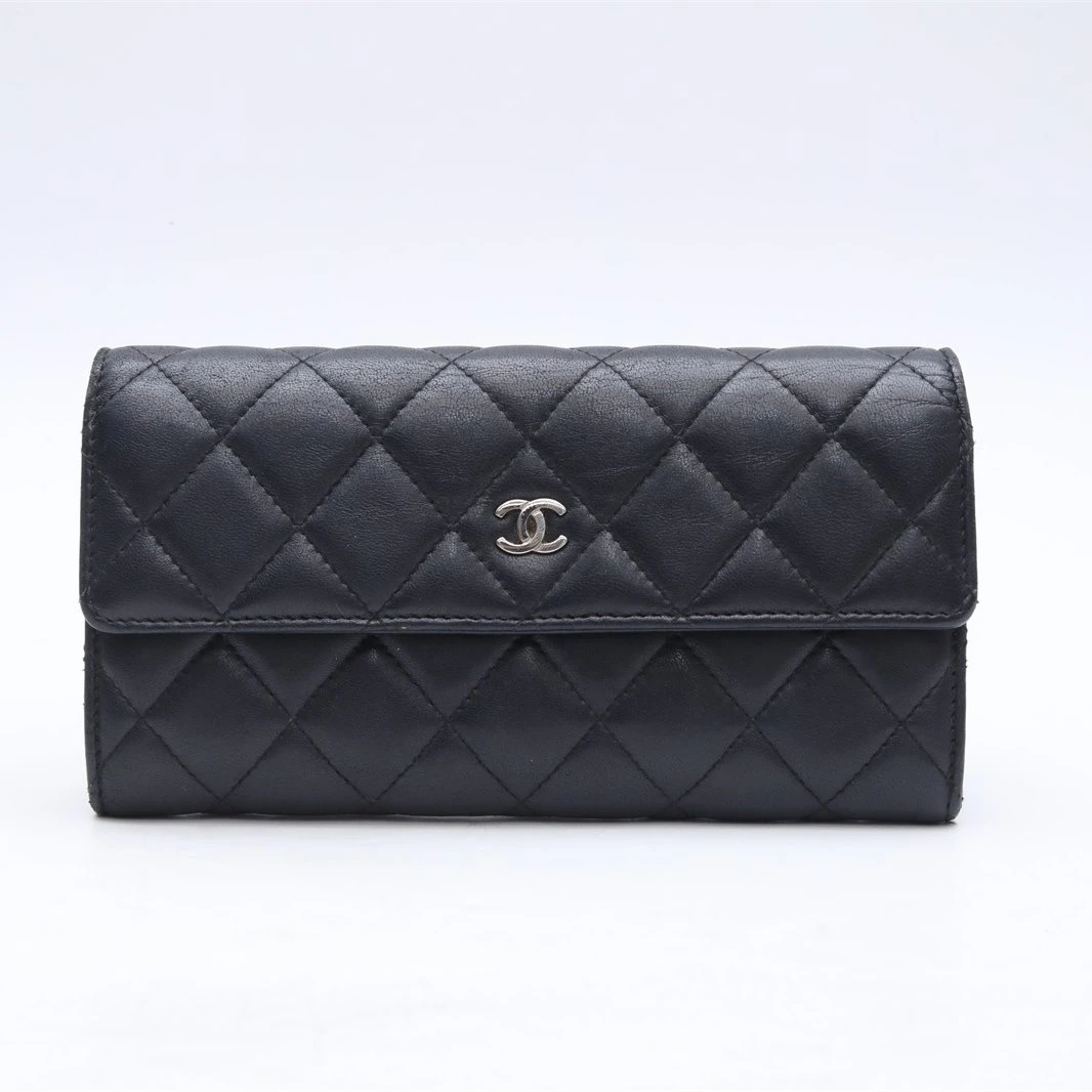 99新 Chanel/香奈儿 经典长款口盖钱包 皮革C 18开 P234966077