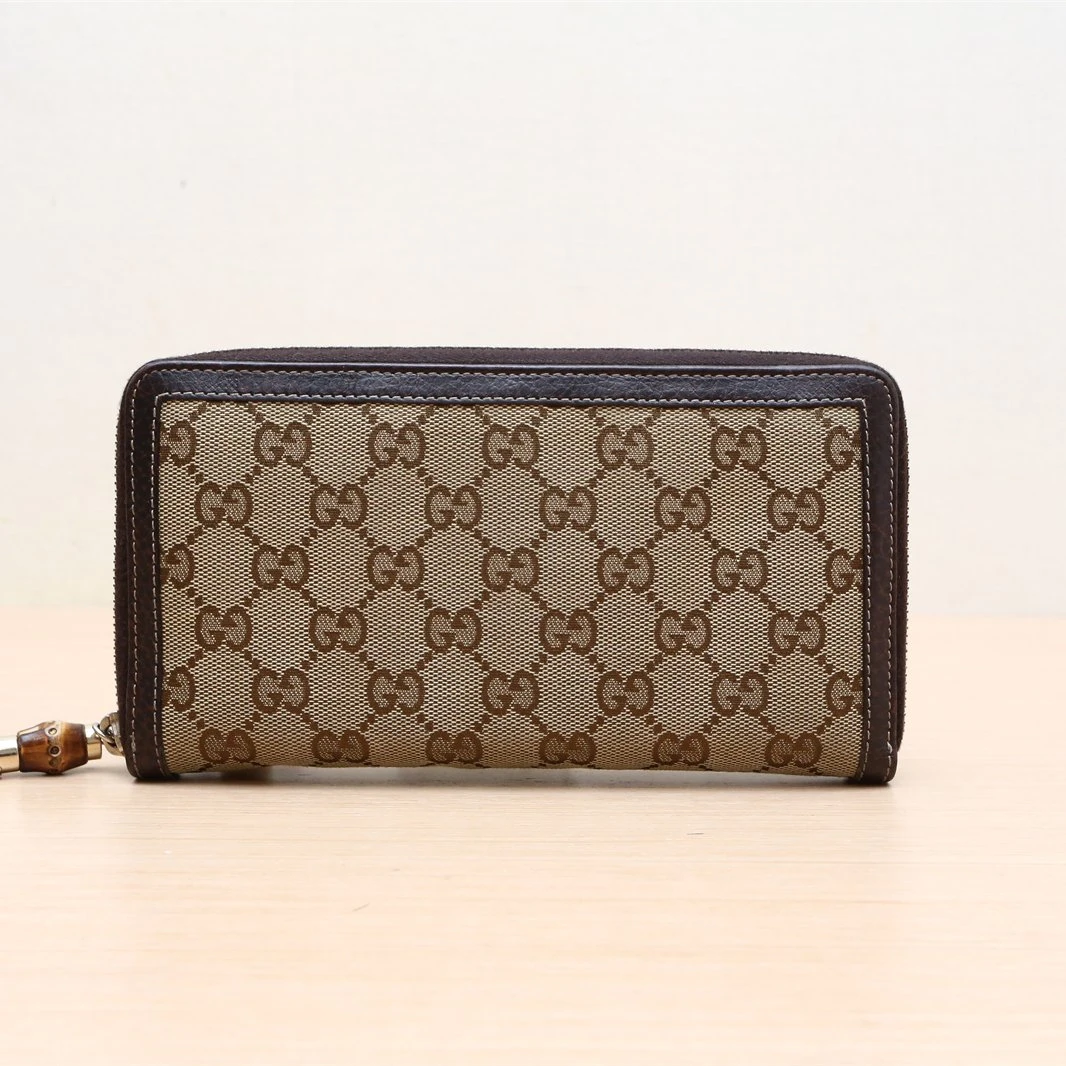 95新 GUCCI/古驰 老花 帆布 钱包 P214030177