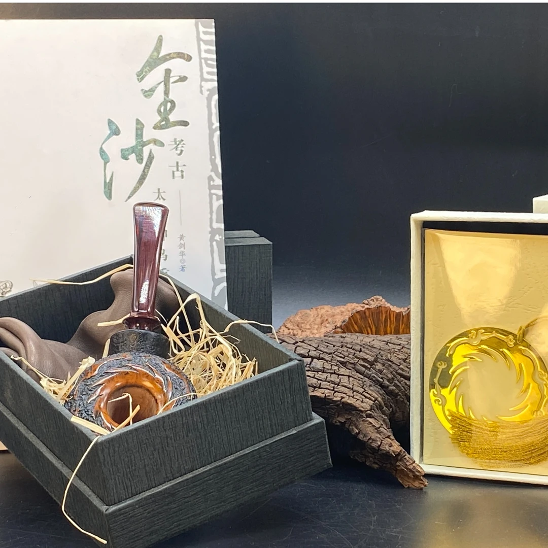 墨梓2023年度斗《圆号-金沙限量》Elite喷砂 手工石楠木烟斗工作室