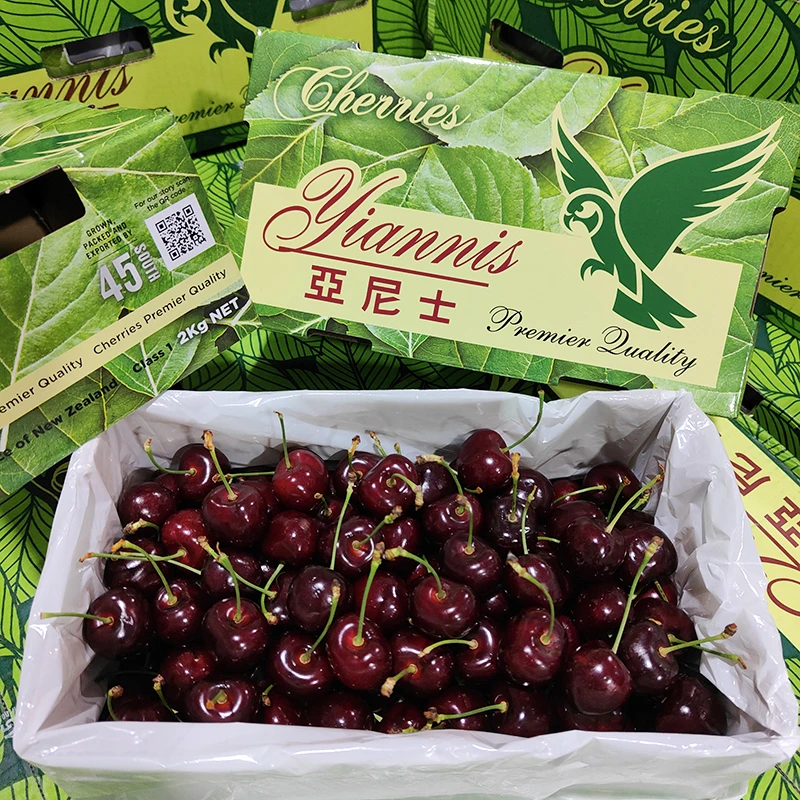 【斯塔卡图】新西兰亚尼士空运车厘子2-3J原箱4斤 内附果径卡