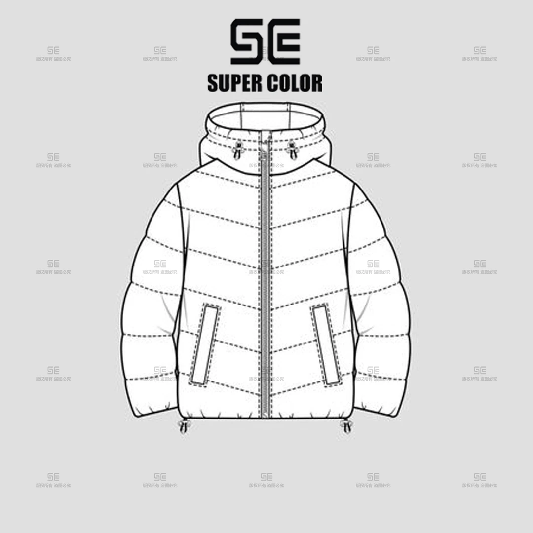 supercolor【鸟爪拼接羽绒服】23ss//秋冬季潮流百搭男女款羽绒服 5