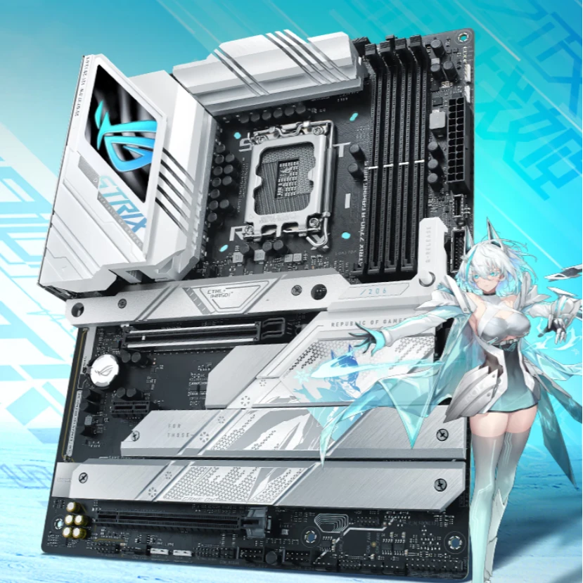 华硕ROG STRIX Z790-A GAMING WIFI S 吹雪  电竞高性能纯白主板