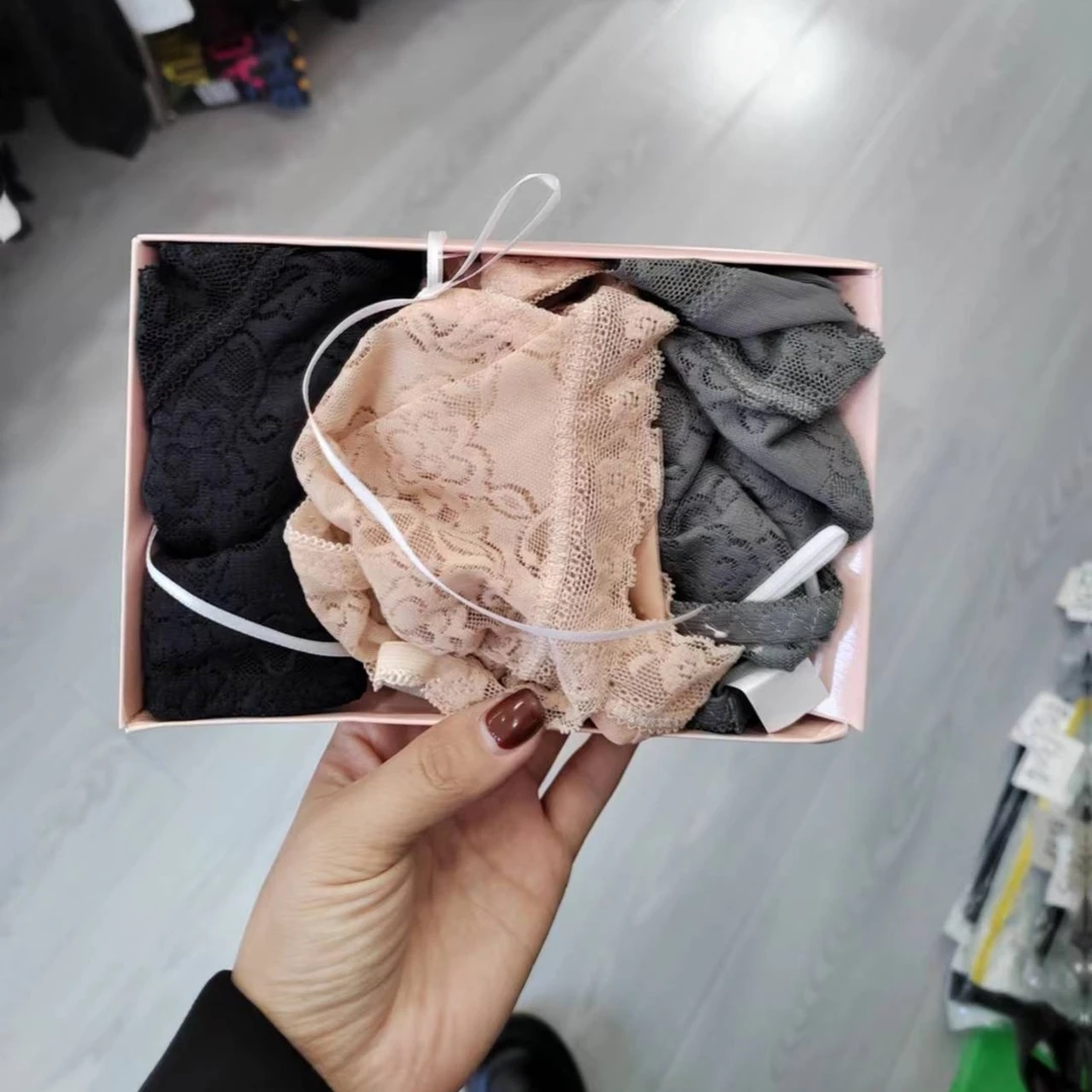蕾丝短裤大码随机两条装