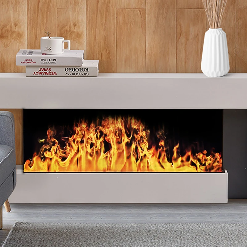 3d雾化壁炉嵌入式客厅家用仿真火焰定制电子火光壁炉芯加湿器装饰