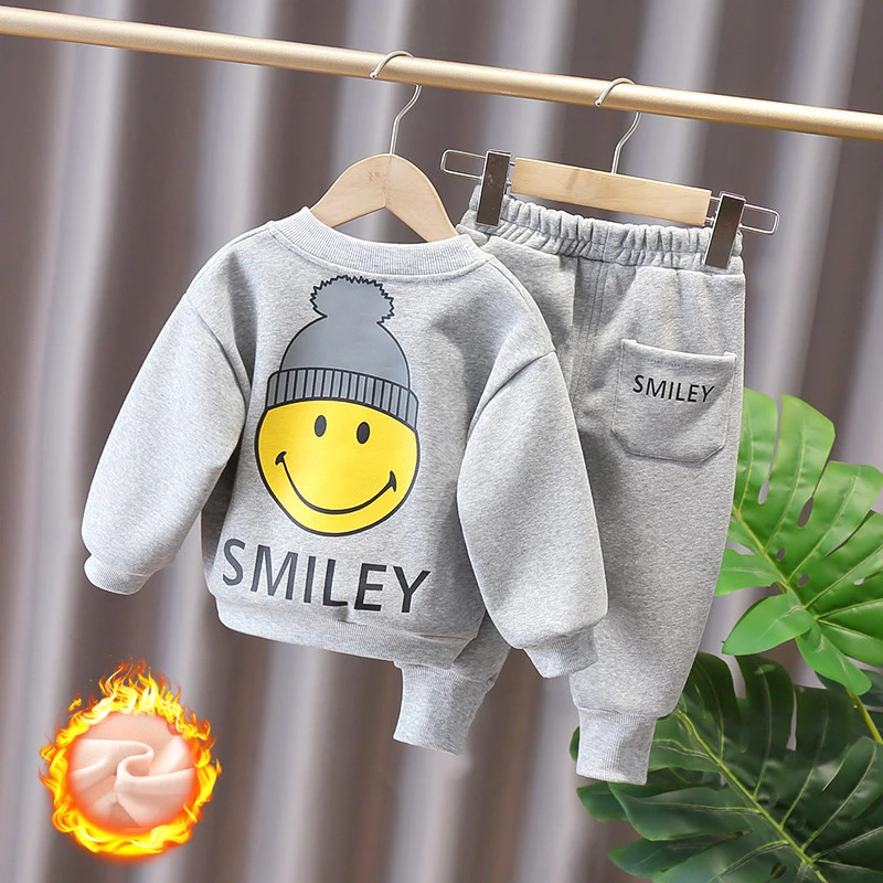 儿童春秋款套装男2023秋冬新款网红女宝宝衣服小童洋气运动卫衣潮
