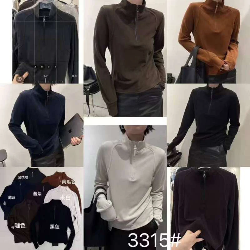 秋冬款百搭修身款立领拉链小衫～110斤～140斤左右