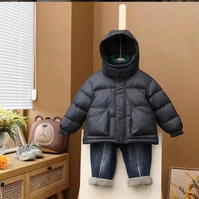 巴拉甄选童装潮款Y儿童服冬季新款羽绒衣男女童装加加厚外套洋气