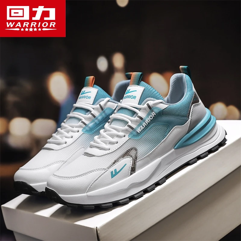 回力网面男鞋2024新款夏季透气百搭软底减震跑步运动休闲老爹潮鞋