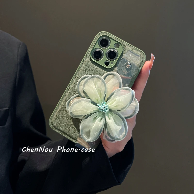 苹果/华为iPhone14手机壳13月坑纹12pro花朵手腕带mate50斜挎nova