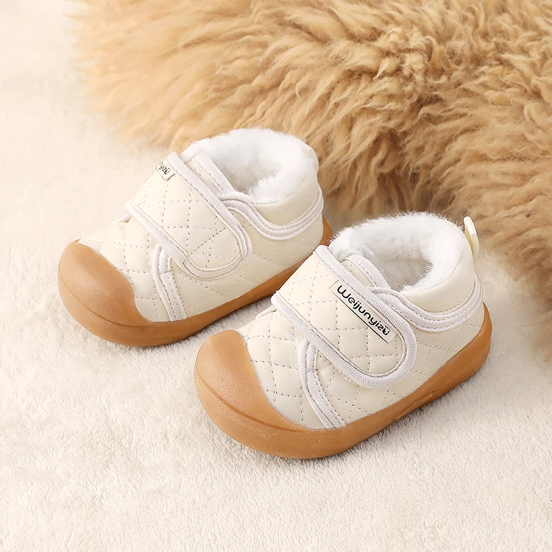 宝宝鞋子冬款学步鞋男女宝宝加绒棉鞋小童保暖机能鞋男童婴儿鞋软