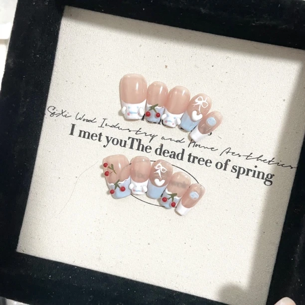 【桃桃玉桂】纯手工穿戴甲，默认无盒子无工具包