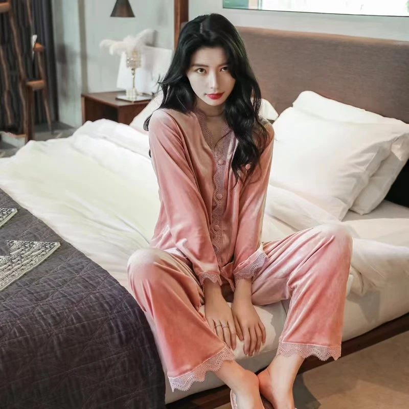【多多专享】高级感必备·金丝绒睡衣家居服套装